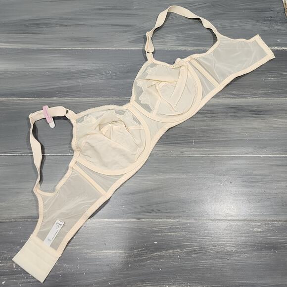 Bali 0180 Underwire Bra 38D Flower Bali‎ 2 Ply Full Coverage Cream - Picture 8 of 10